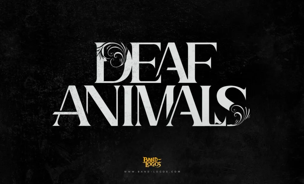 Examples of modern band logos featuring clean typography, minimalist design, and geometric forms for contemporary music acts
