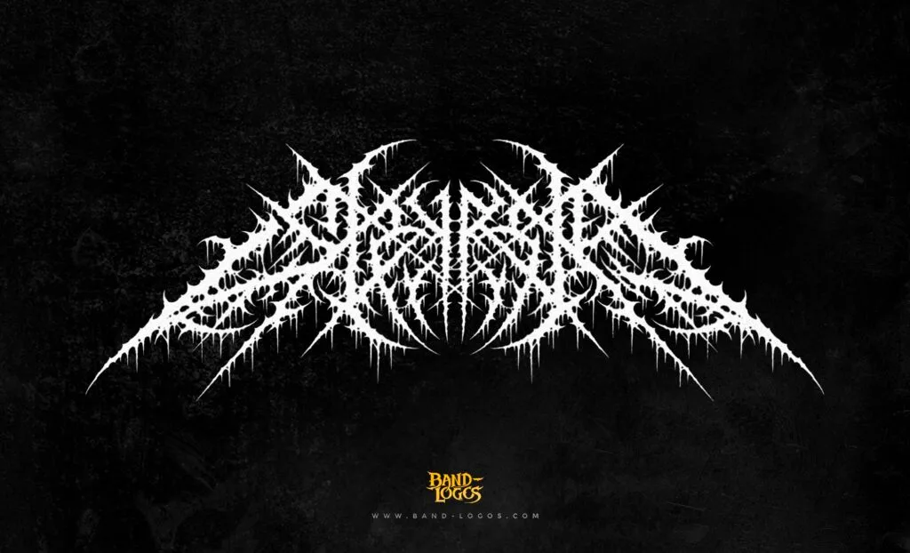 raw black metal band logo