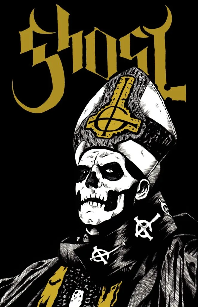 The Ghost Band Logo: A Sinister Symbol of Occult Rock Mastery 1 ghost band logo
