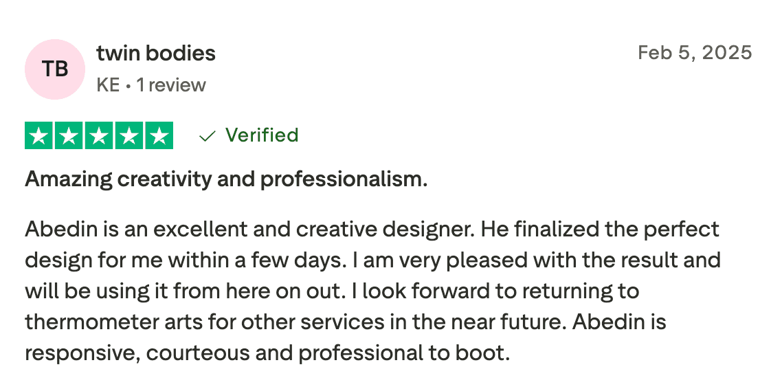 Trustpilot Testimonial - Band-Logos.Com