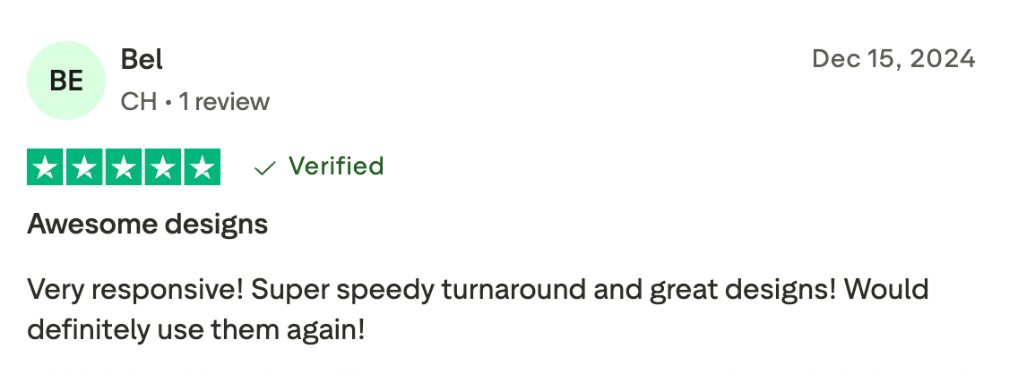 Trustpilot Testimonial - Band-Logos.Com