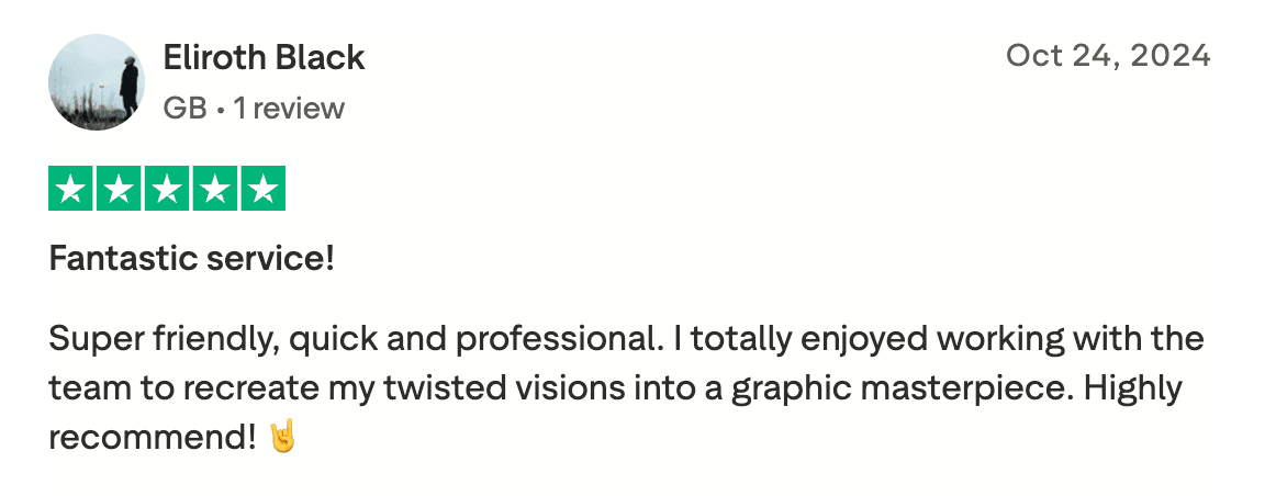 Trustpilot Testimonial - Band-Logos.Com