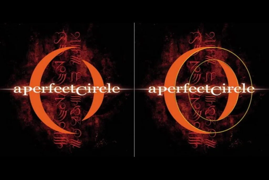 A Perfect Circle band logo featuring geometric circular design with interconnected elements representing the alternative rock band's philosophical visual identity